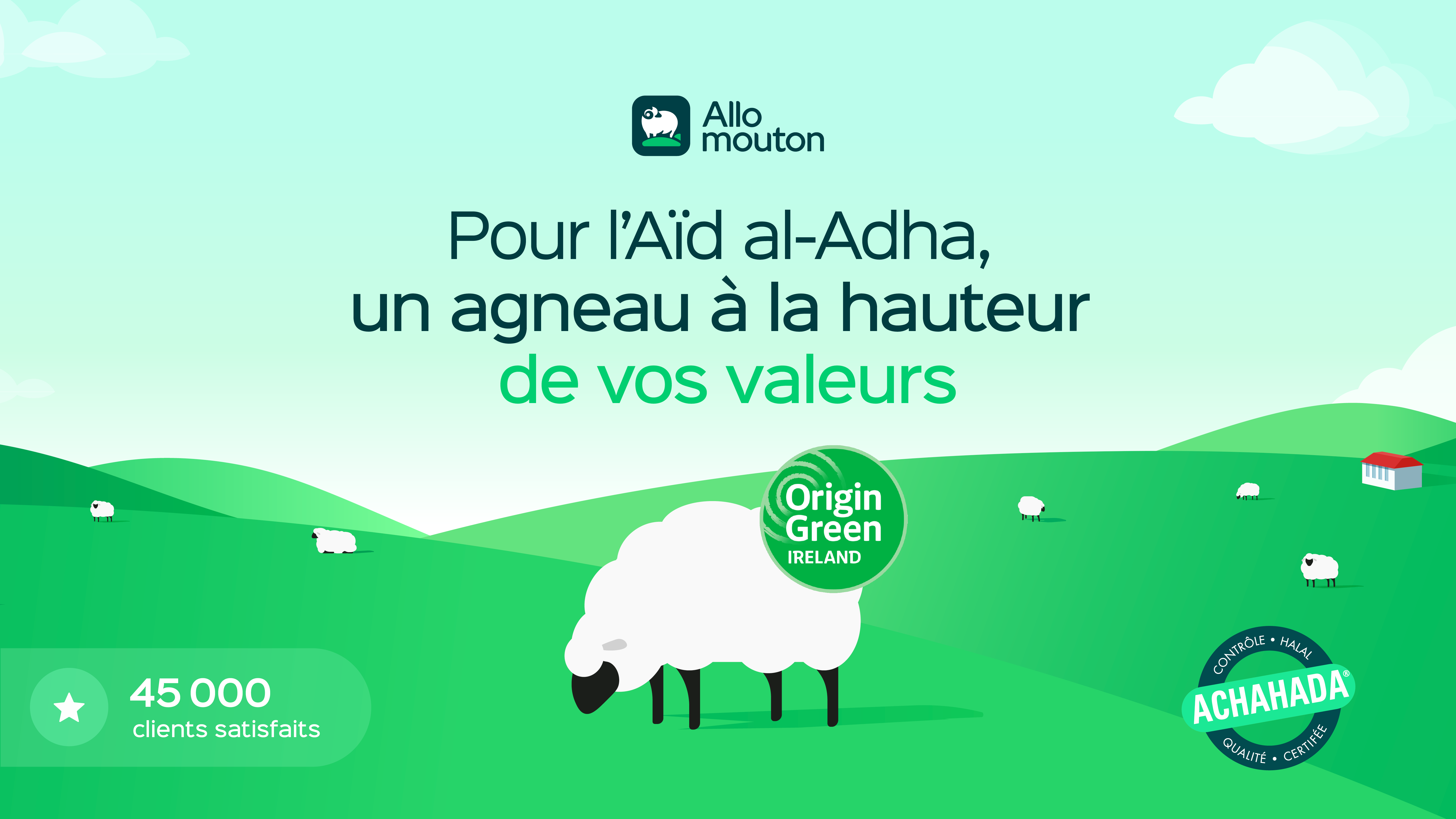 Aid el Adha 2026 - Achat Agneau Origin Green élevé en plein air.